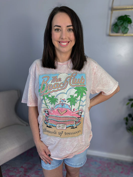 Beach Club Car Graphic Tee