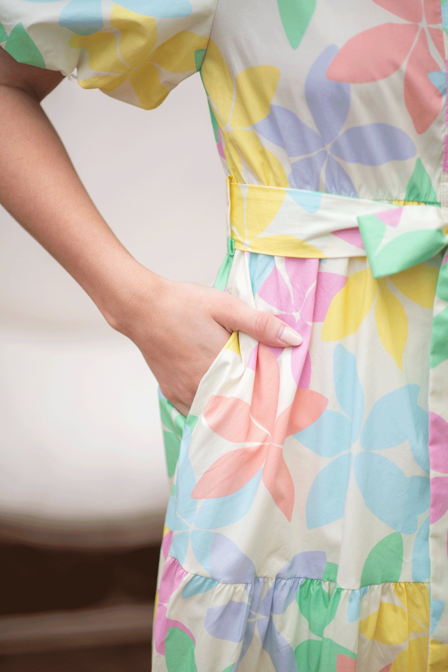 Pastel Floral Maxi Dress