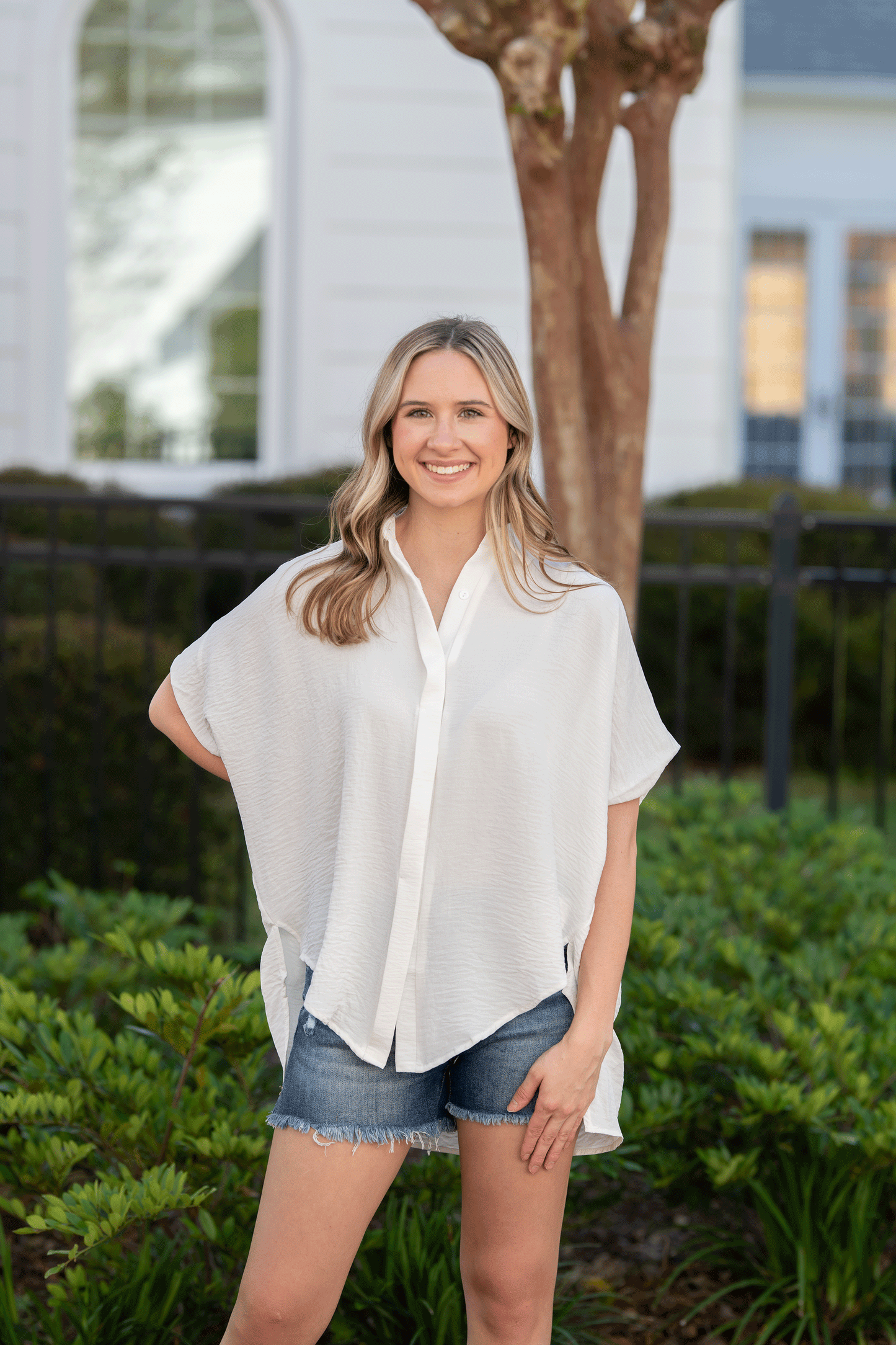 Down to Earth Button Down Top - REGULAR + CURVY