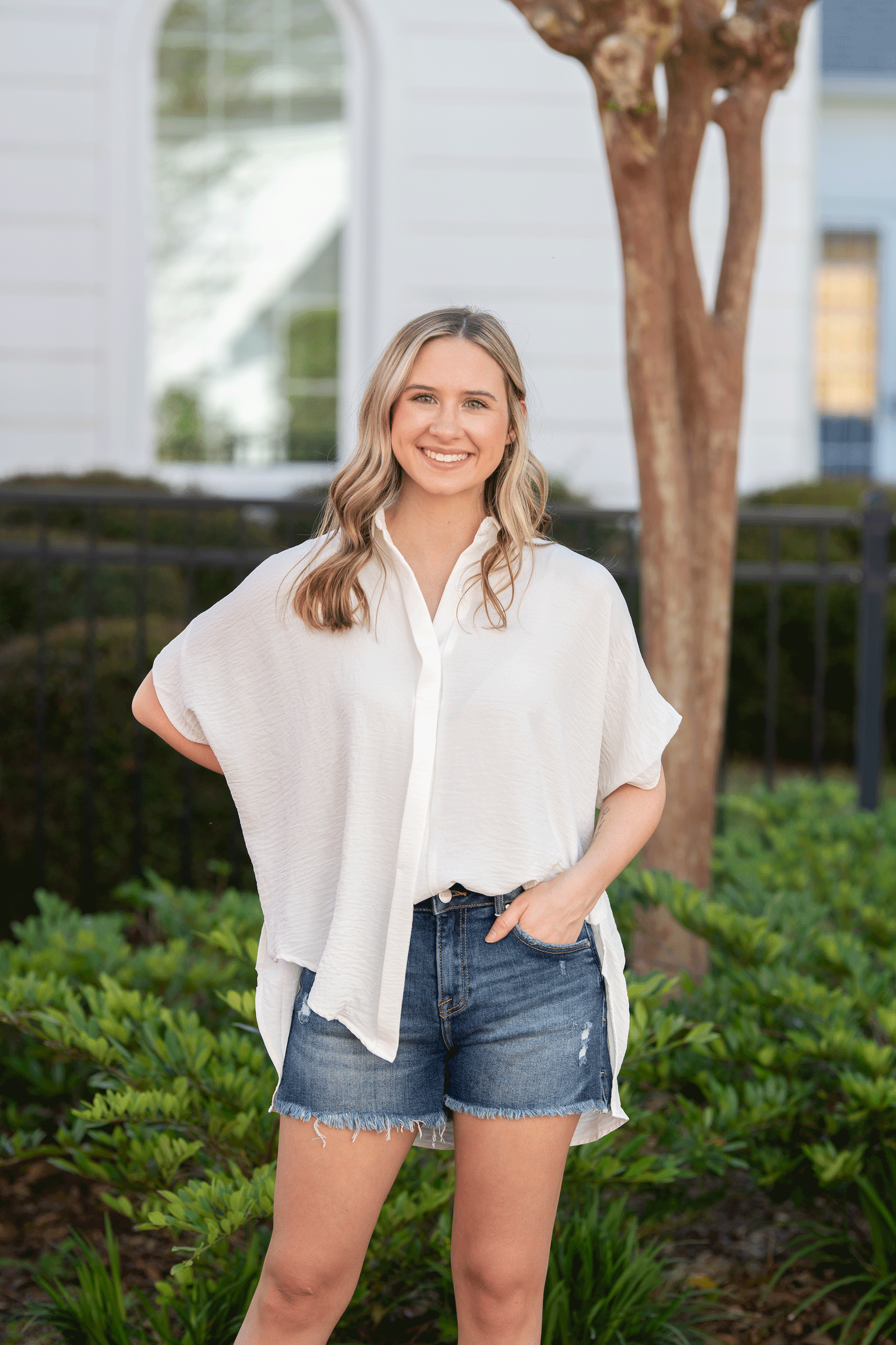 Down to Earth Button Down Top - REGULAR + CURVY