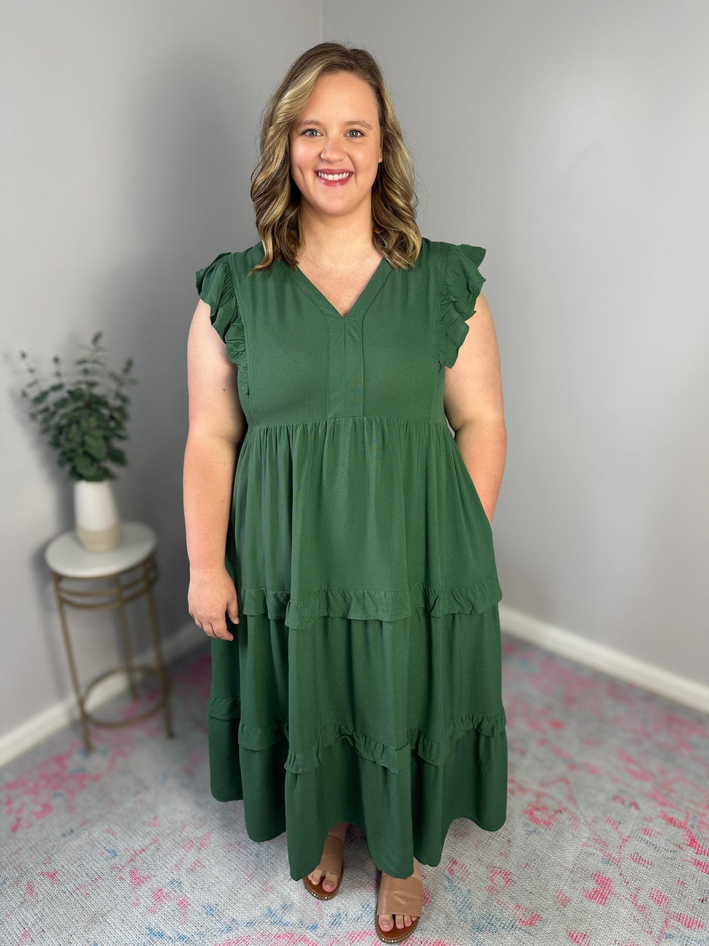 Solid Choice Midi Dress Plus Size